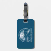 Kancamagus Highway naar New Hampshire Forest Bagagelabel (Achterkant verticaal)