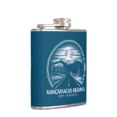 Kancamagus Highway naar New Hampshire Forest Heupfles (Rechts)