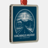 Kancamagus Highway naar New Hampshire Forest Metalen Ornament (Rechts)