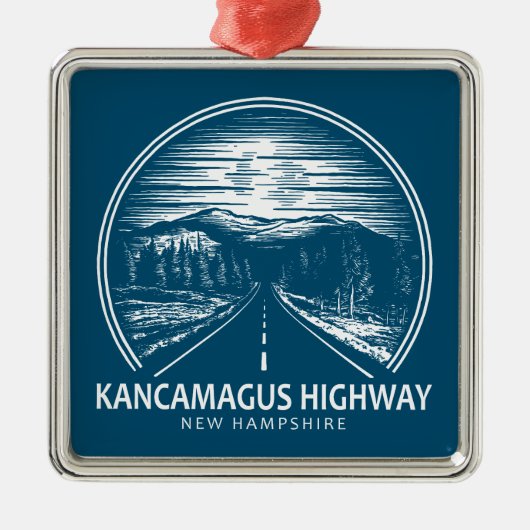 Kancamagus Highway naar New Hampshire Forest Metalen Ornament (Voorkant)