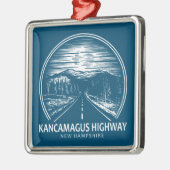 Kancamagus Highway naar New Hampshire Forest Metalen Ornament (Links)