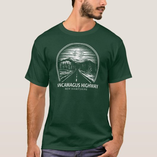 Kancamagus Highway naar New Hampshire Forest T-shirt (Voorkant)