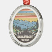 Kancamagus Highway naar New Hampshire Mountains Metalen Ornament (Links)