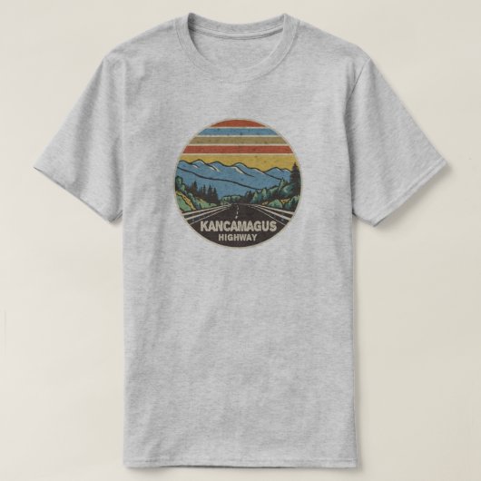 Kancamagus Highway naar New Hampshire Mountains T-shirt (Design voorkant)