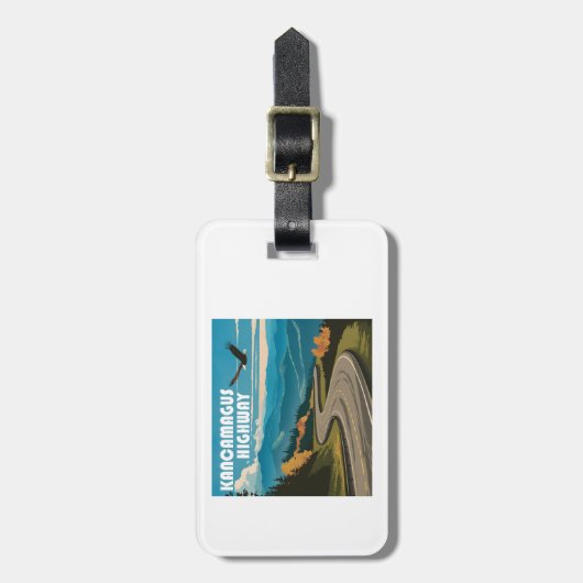 Kancamagus Highway New Hampshire Eagle Bagagelabel (Voorkant verticaal)