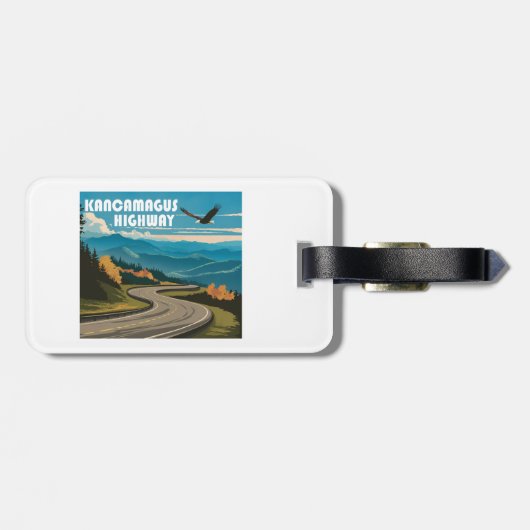 Kancamagus Highway New Hampshire Eagle Bagagelabel (Achterkant horizontaal)