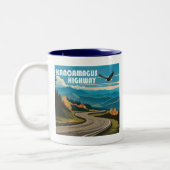 Kancamagus Highway New Hampshire Eagle Tweekleurige Koffiemok (Links)