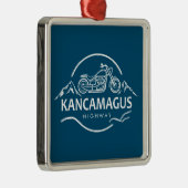 Kancamagus Highway New Hampshire Motorcycle Metalen Ornament (Rechts)