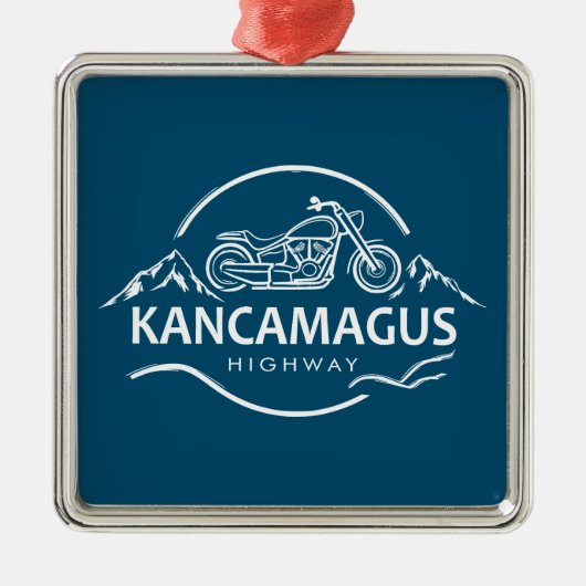 Kancamagus Highway New Hampshire Motorcycle Metalen Ornament (Voorkant)