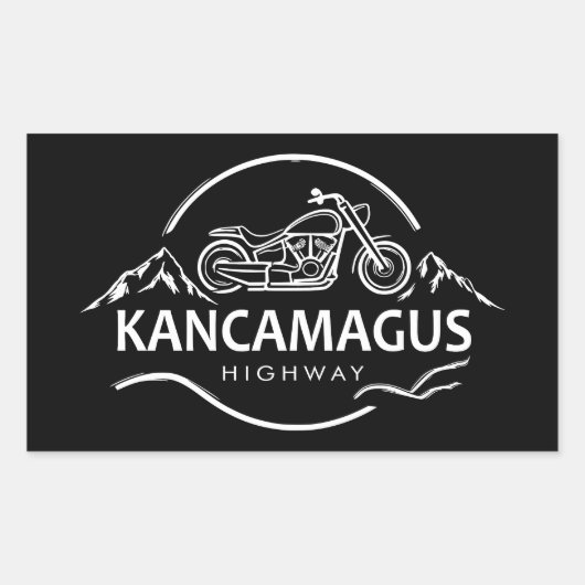 Kancamagus Highway New Hampshire Motorcycle Rechthoekige Sticker (Voorkant)