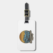 Kancamagus Highway New Hampshire Retro Bagagelabel (Voorkant verticaal)