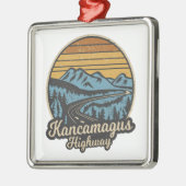 Kancamagus Highway New Hampshire Retro Metalen Ornament (Links)