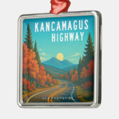 Kancamagus Highway New Hampshire zonsondergang Metalen Ornament (Links)