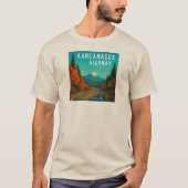 Kancamagus Highway New Hampshire zonsondergang T-shirt (Voorkant)