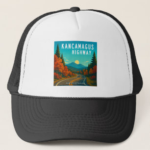 Kancamagus Highway New Hampshire zonsondergang Trucker Pet