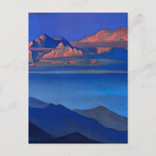 "Kanchenjunga" van Nicholas Roerick Briefkaart (Voorkant)