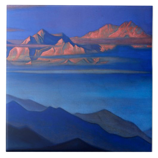 “Kanchenjunga” van Nicholas Roerick Tegeltje (Voorkant)