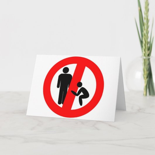 Kancho-vrije zone feestdagen kaart (Voorkant)