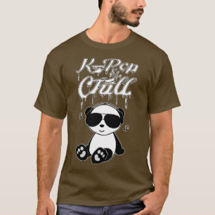 Kand Chill Schattige Kawaii Panda T-shirt