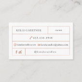 Kanda Candles Visitekaartje (Achterkant)