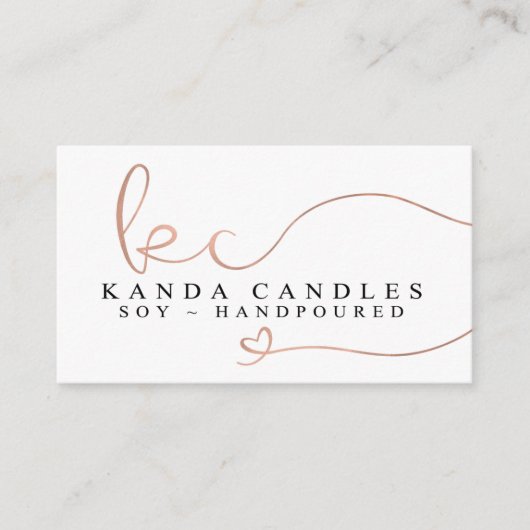 Kanda Candles Visitekaartje (Voorkant)