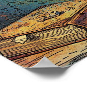 Kandelaar en Roos Stilleven Poster (Hoek)