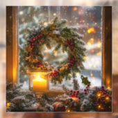 Kandelaar Krans Window Cling Raamsticker (Vel 2)