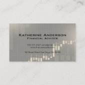 Kandelaar Stock Grafiek Logo Ontwerp | Financiën Visitekaartje (Achterkant)