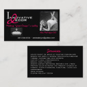 Kandelaar Visitekaartjes binnenontwerp (Voorkant / Achterkant)