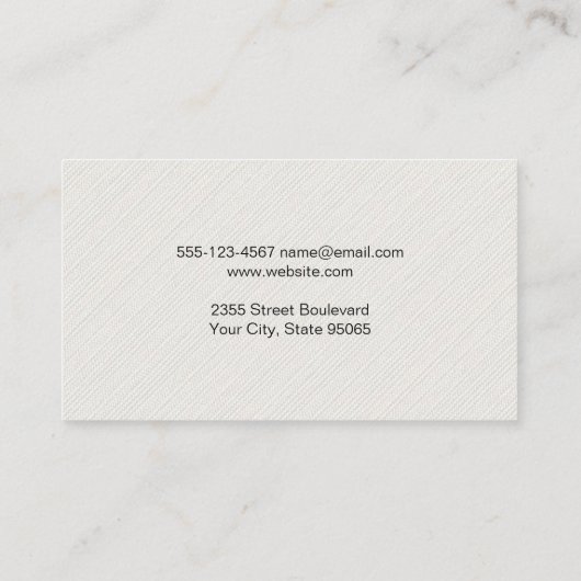 Kandelaarpictogram | effectenmakelaar visitekaartje (Achterkant)