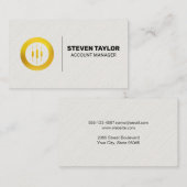 Kandelaarpictogram | effectenmakelaar visitekaartje (Voorkant / Achterkant)