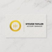 Kandelaarpictogram | effectenmakelaar visitekaartje (Voorkant)