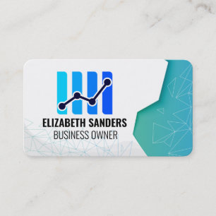 Kandelaars Geometrische patronen Fintech-logo Visitekaartje