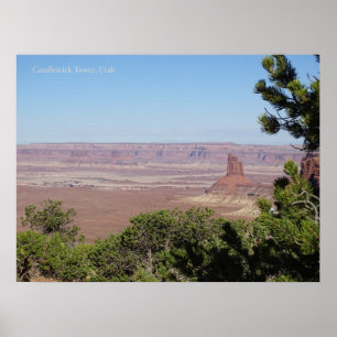 Kandelaarstoren in het Canyonlands National Park Poster