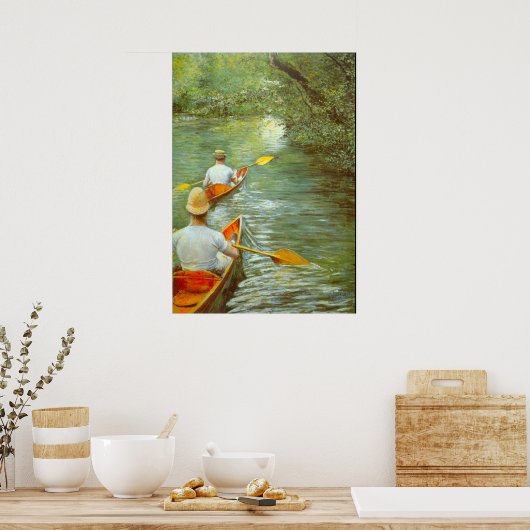 Kandelen door Gustave Caillebotte Poster (Keuken)