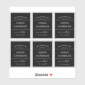 Kandeletiket Vinylontwerp Sticker (Vel)