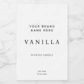 Kandellabel Modern minimalist Voedselcontainer Etiket (Enkel label)