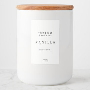 Kandellabel Modern minimalist Voedselcontainer Etiket