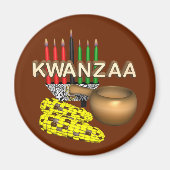 Kandels van Kwanzaa - Magneet (Voorkant)
