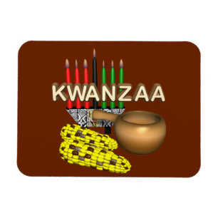 Kandels van Kwanzaa - Magneet