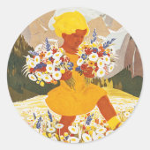 Kandersteg Ronde Sticker (Voorkant)