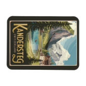 Kandersteg Zwitserland Illustratie Reiskunst Magneet (Horizontaal)