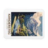 Kandersteg Zwitserland Painterly Travel Art Retro Magneet (Horizontaal)