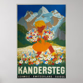 Kandersteg, Zwitserland, reisposter Poster (Voorkant)