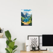 Kandersteg Zwitserland Reizen Kunst Vintage Poster (Thuiskantoor)