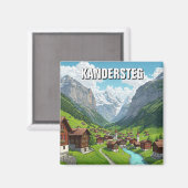 Kandersteg Zwitserland Reizen Magneet (Voorkant / Achterkant)