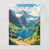 Kandersteg Zwitserland Travel Art Vintage Briefkaart (Voorkant)