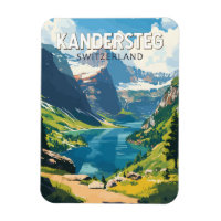 Kandersteg Zwitserland Travel Art Vintage