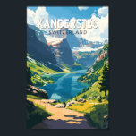 Kandersteg Zwitserland Travel Art Vintage Poster<br><div class="desc">Kandersteg retro vector reisontwerp. Kandersteg is een plaats in het Berner Oberland in Zwitserland. Trails,  zoals de uitdagende Allmenalp,  en een kabelbaan gaan oostwaarts naar Lake Oeschinen.</div>