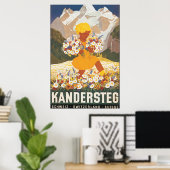 Kandersteg Zwitserland Vintage Travel Poster (Thuiskantoor)